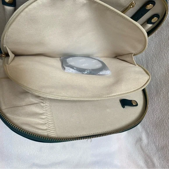 Wolf Zoe Embroidered Floral Velvet Travel Jewelry Case - Picture 8 of 8